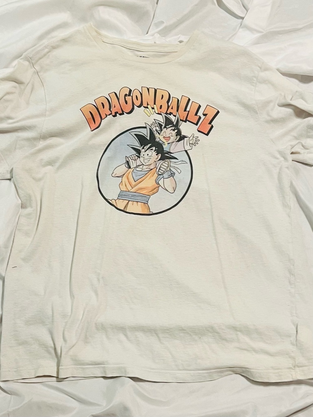Dragon Ball Z / Goku White Graphic Tee Size L Unisex